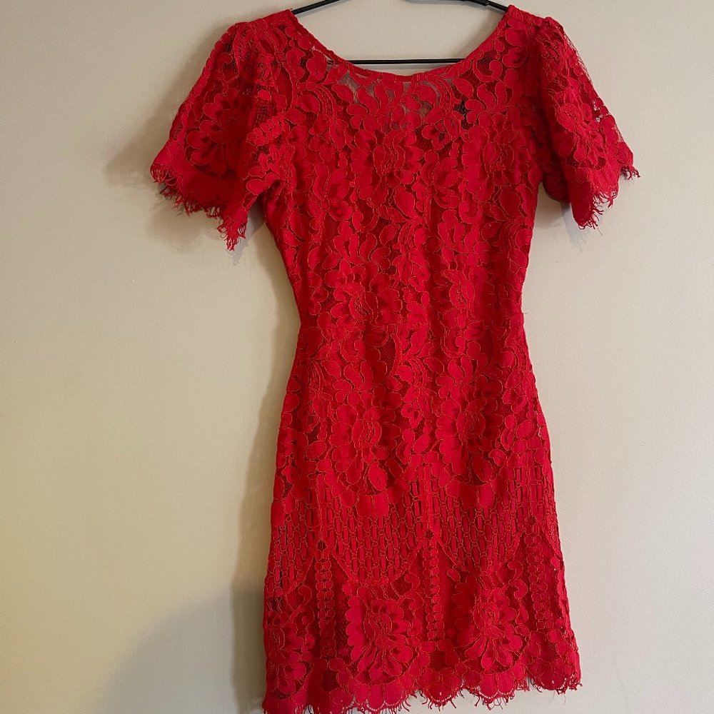 Red Lace Lulus dress